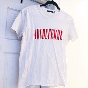 Urban Outfitters Graphic Tee ABCDEFEMME